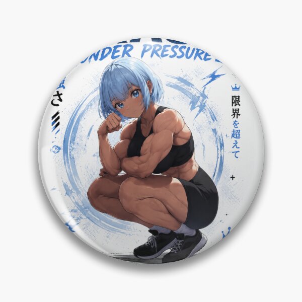 Item preview, Grace Under Pressure Anime Gym Girl Fitness Motivation Art designed and sold by Digistore1221.