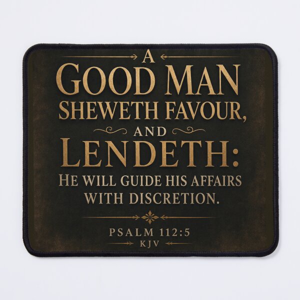 Item preview, Psalm 112:5 KJV - v1 - JCTRUTHER designed and sold by JCTRUTHERshop.