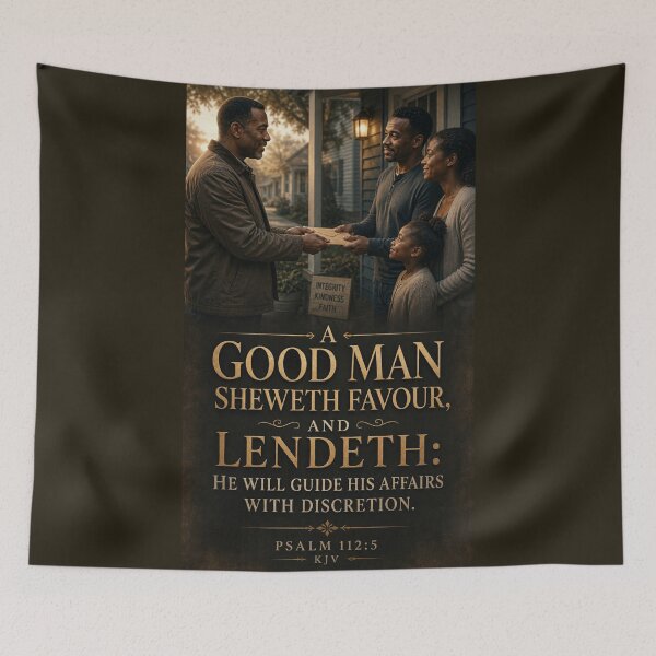 Item preview, Psalm 112:5 KJV - v1 - JCTRUTHER designed and sold by JCTRUTHERshop.