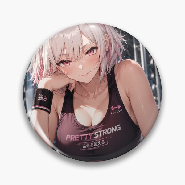 Item preview, Pretty Strong Anime Gym Girl Fitness Aesthetic Workout Art designed and sold by Digistore1221.