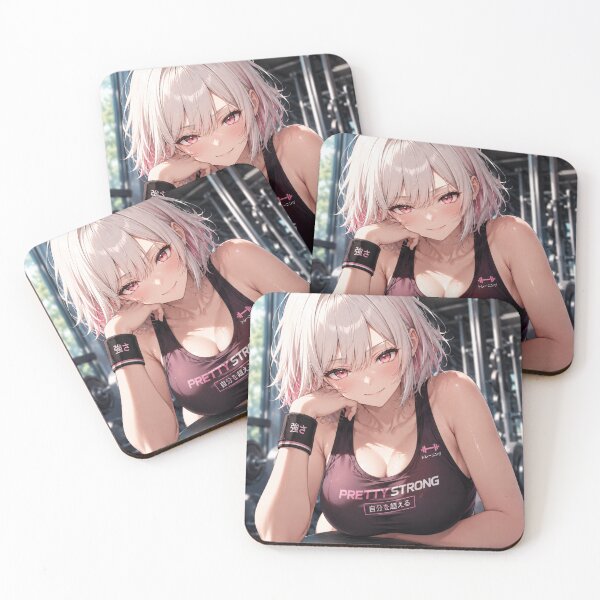 Item preview, Pretty Strong Anime Gym Girl Fitness Aesthetic Workout Art designed and sold by Digistore1221.