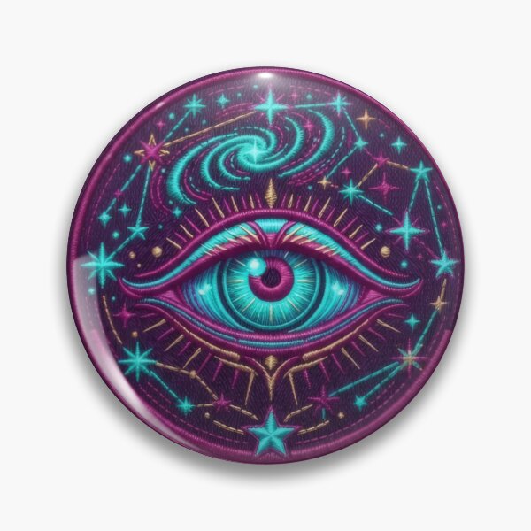 Item preview, Mystical Cosmic All Seeing Eye Patch Art designed and sold by Azurart2.