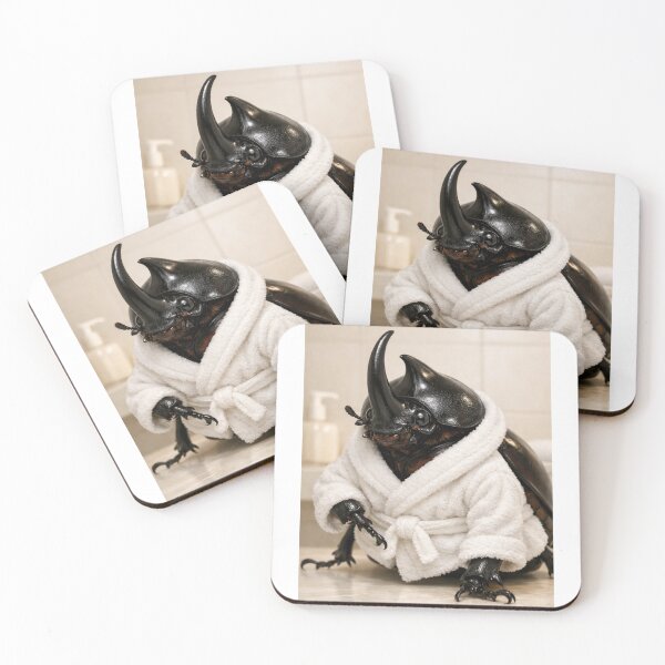 Item preview, Cozy Bathrobe Rhinoceros Beetle designed and sold by Sillytoe.