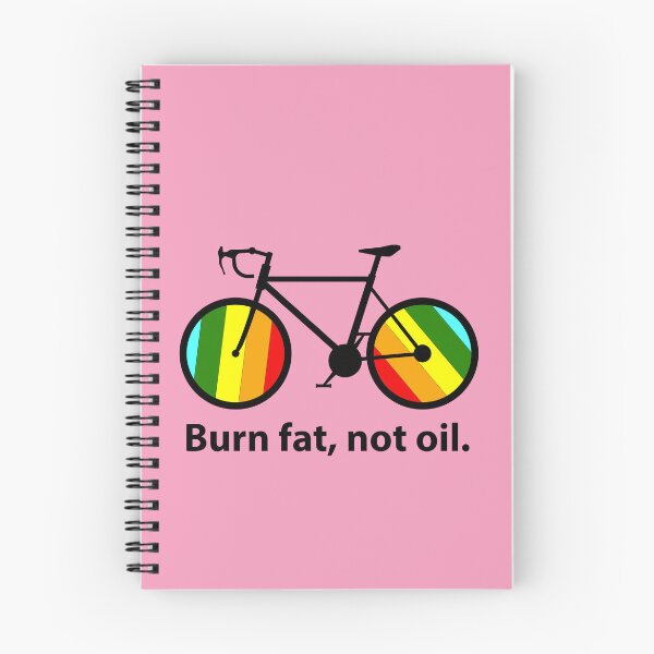 Item preview, Burn Fat Not Oil Bicycle Design, Eco Cycling Motivation, Sustainable Transport, Climate Action, Green Lifestyle, Bike Lover Graphic,  designed and sold by rikyfreestyle.