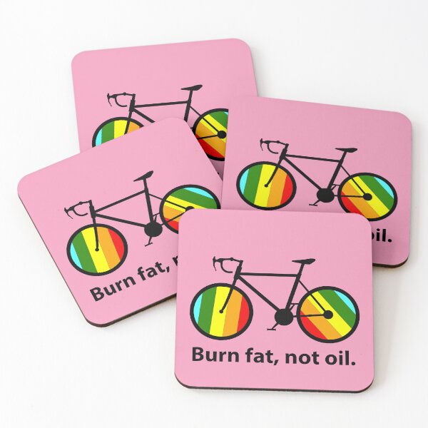 Item preview, Burn Fat Not Oil Bicycle Design, Eco Cycling Motivation, Sustainable Transport, Climate Action, Green Lifestyle, Bike Lover Graphic,  designed and sold by rikyfreestyle.