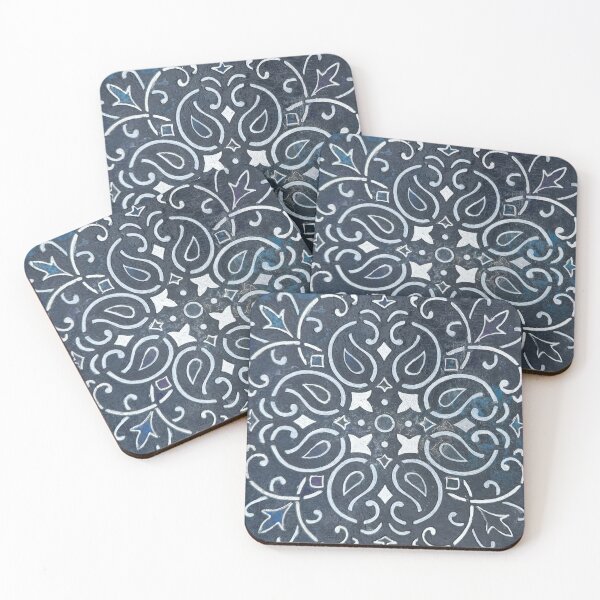 Item preview, Abstract design 6, blue and silver designed and sold by LMT-art.