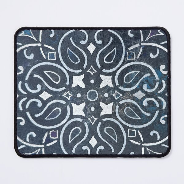 Item preview, Abstract design 6, blue and silver designed and sold by LMT-art.