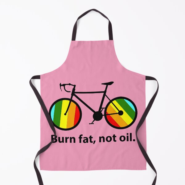 Item preview, Burn Fat Not Oil Bicycle Design, Eco Cycling Motivation, Sustainable Transport, Climate Action, Green Lifestyle, Bike Lover Graphic, designed and sold by rikyfreestyle.