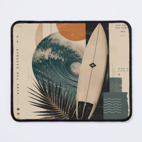 Item preview, Eternal Ocean: Surf Poster and Vintage Aesthetic Collage designed and sold by victorstudioart.