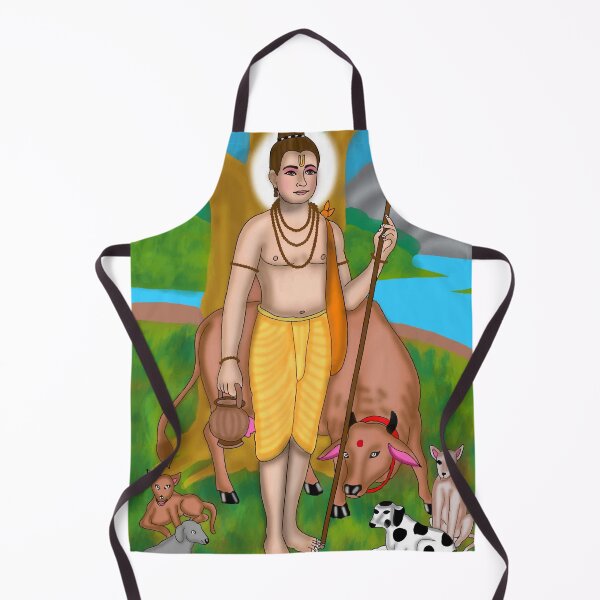 Item preview, Lord Dattatreya Artwork | Divine Hindu Trinity Digital Painting Illustration designed and sold by Harshit_Digital_Arts.