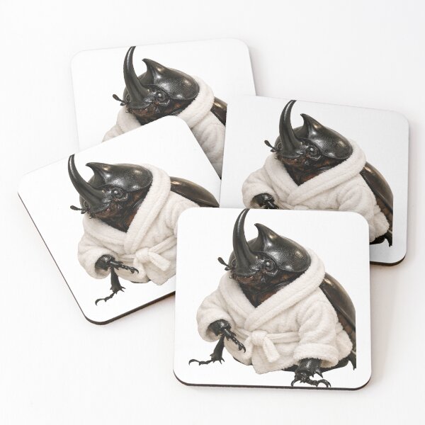 Item preview, Relaxing Bathrobe Rhinoceros Beetle designed and sold by Sillytoe.