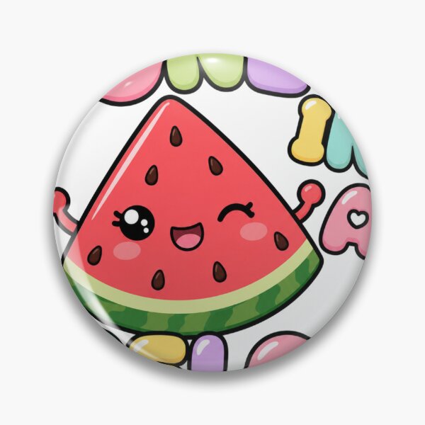 Item preview, One in a Melon Cute Kawaii Watermelon Saying designed and sold by BoosterShop.