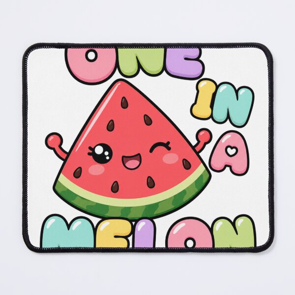 Item preview, One in a Melon Cute Kawaii Watermelon Saying designed and sold by BoosterShop.