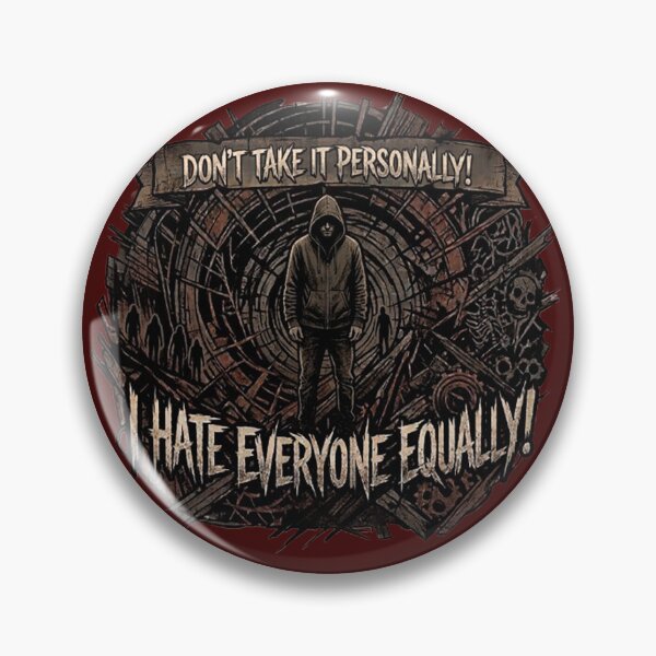 Item preview, Don't Take It Personally – I Hate Everyone Equally | Dark Gothic Grim Reaper Humor Design designed and sold by Alchemy Forge.