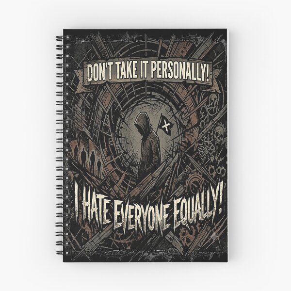 Item preview, Don't Take It Personally – I Hate Everyone Equally | Dark Gothic Grim Reaper Humor Design designed and sold by Alchemy Forge.