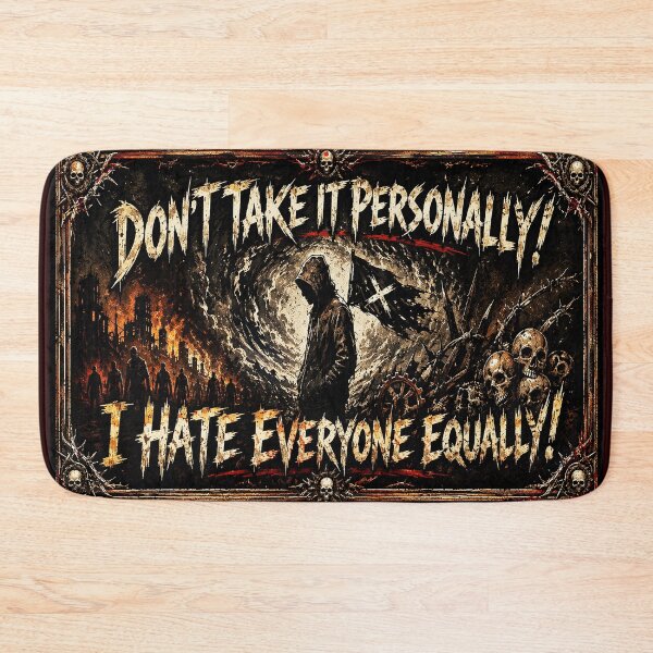 Item preview, Don't Take It Personally – I Hate Everyone Equally | Dark Gothic Grim Reaper Humor Design designed and sold by Alchemy Forge.