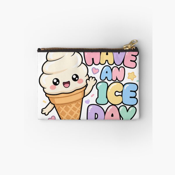 Item preview, Have an Ice Day! Cute Kawaii Ice Cream Saying designed and sold by BoosterShop.