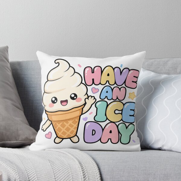 Item preview, Have an Ice Day! Cute Kawaii Ice Cream Saying designed and sold by BoosterShop.
