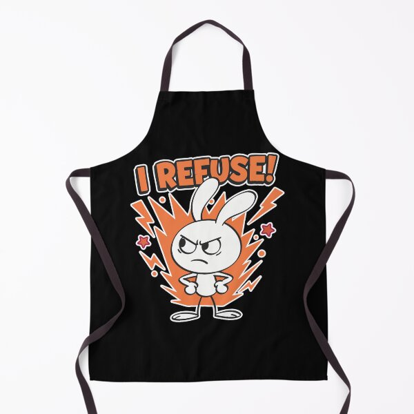 Item preview, I Refuse! Angry Bunny Cartoon designed and sold by Taridesign.