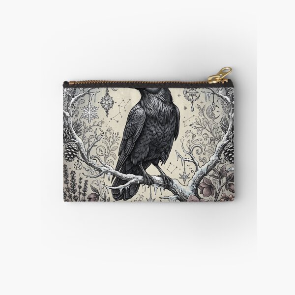 Item preview, Whimsigoth Raven Celestial Vintage Art designed and sold by VibranPalette.