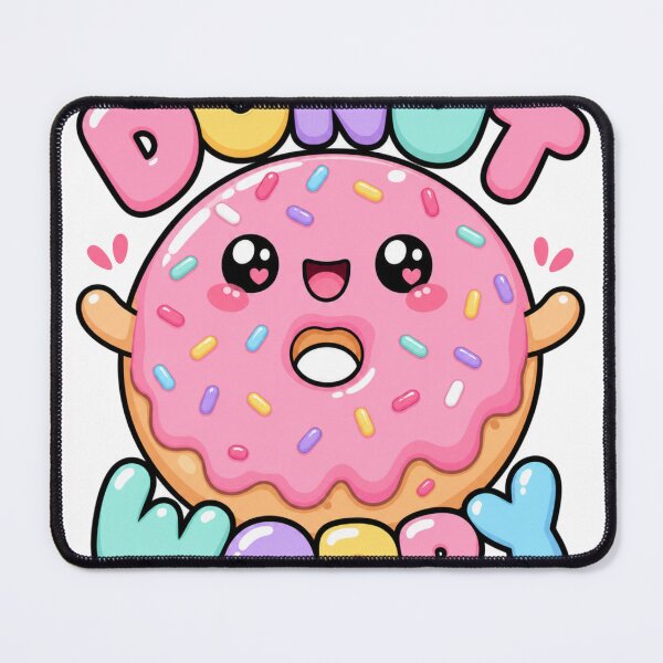 Item preview, Donut Worry Cute Kawaii Donut Saying designed and sold by BoosterShop.