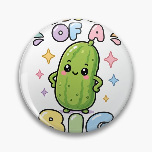 Item preview, Kind of a Big Dill Sweet Kawaii Cucumber Saying designed and sold by BoosterShop.