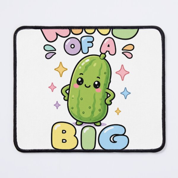Item preview, Kind of a Big Dill Sweet Kawaii Cucumber Saying designed and sold by BoosterShop.