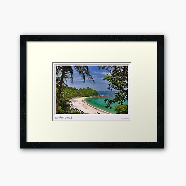 Freedom Beach Framed Art Print
