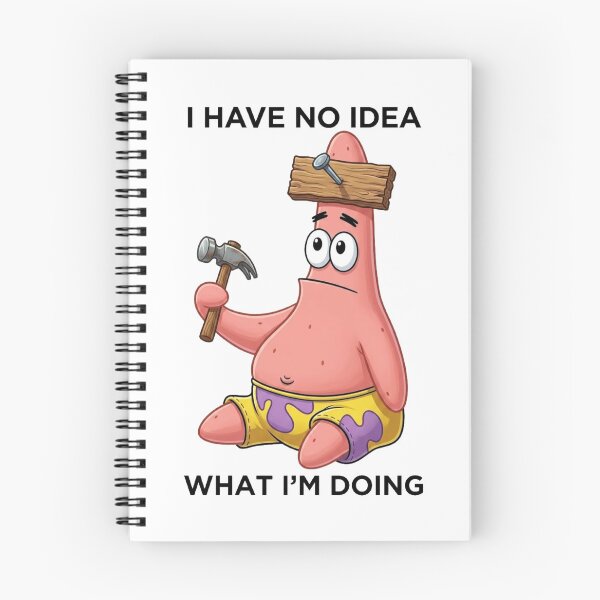 Item preview, I Have No Idea What I'm Doing Funny Pink Starfish Cartoon Meme Design – Clueless DIY Handyman Humor, Silly Construction Joke, Cute Underwater Character, Relatable Comic Illustration Gift designed and sold by Charonde.