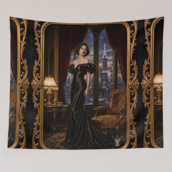 Item preview, Elodie Valtraine At Hôtel d’Orphée Nightscape Portrait Captivating AI Concept Art by Xzendor7 designed and sold by Xzendor7 Digital Art Creations.