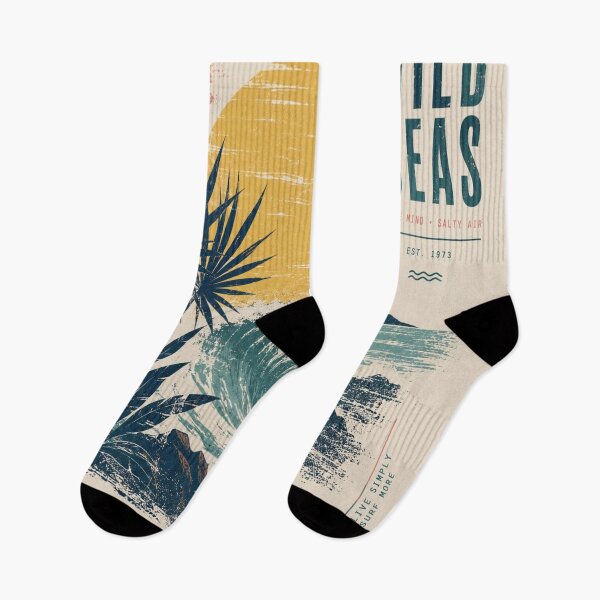 Item preview, Wild Seas: Vintage Graphic Design of Surf and Tropical Coastal Landscape designed and sold by victorstudioart.