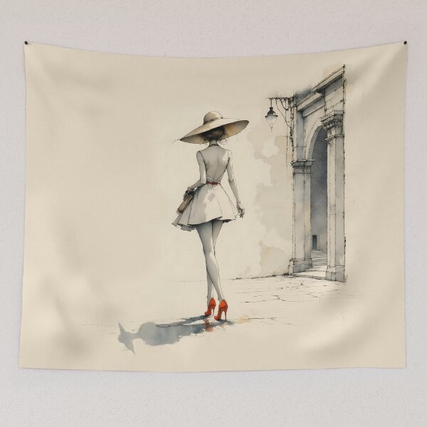 Item preview, The Elegant Lady of the Lamp designed and sold by PictureNZ.