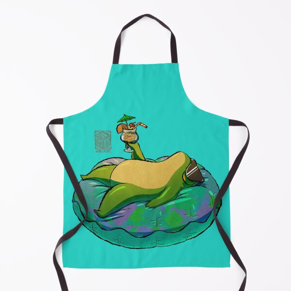 Item preview, Summer Frog relaxing with drink and floatie tube Animal Asian Art Illustration designed and sold by DingHuArt.