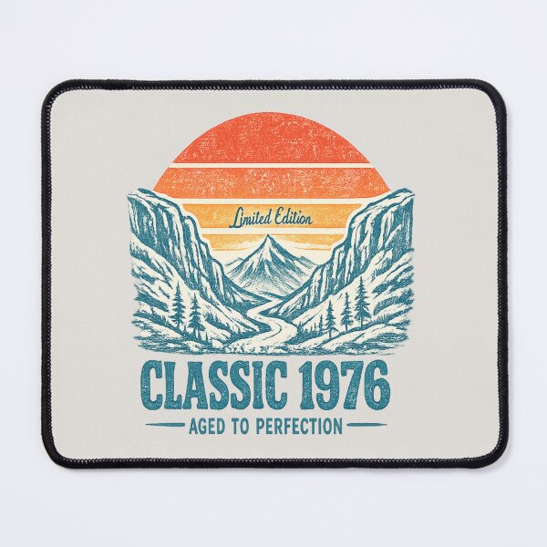 Item preview, Classic 1976 Birthday Hiking Shirt for Hikers and Campers designed and sold by POD DYNASTY | Original Print On Demand T-Shirt Graphics.