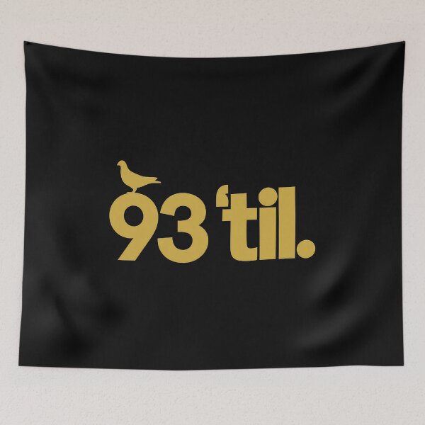 Item preview, 93 Til Typography Bird  Design designed and sold by Odd-Nest-Studio.