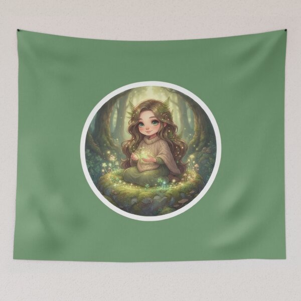 Item preview, Glowing Moss Circle Nature Spirit designed and sold by Azurart2.