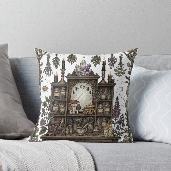 Artikelvorschau, Whimsigoth Cottagecore Hexen-Kräuterschrank entworfen und verkauft von VibranPalette.