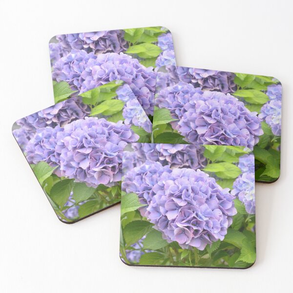 Item preview, Lush Purple Hydrangea Bush in Full Summer Bloom designed and sold by MiraNadaPrints.
