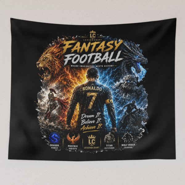 Item preview, Fantasy Football Warrior Soccer Art CR7 Ronaldo designed and sold by LegendCourt.