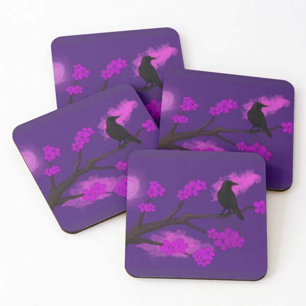 Item preview, Crow and Cherry Blossoms designed and sold by PerilousMare.