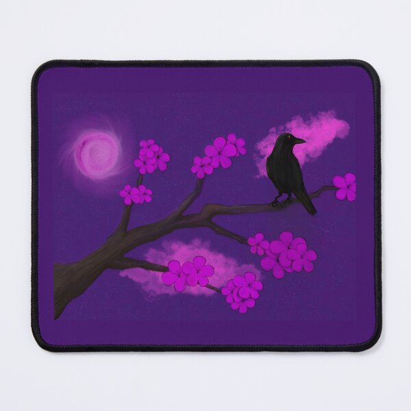 Item preview, Crow and Cherry Blossoms designed and sold by PerilousMare.