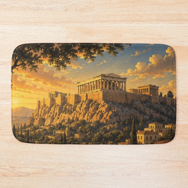 Item preview, Acropolis of Athens Architectural Poster | Ancient Greece Landmark | Greece Wall Art designed and sold by GnuArt.