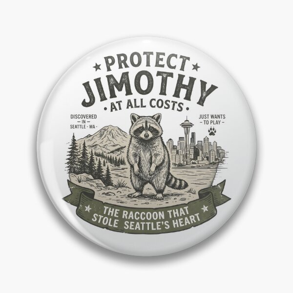 Item preview, Protect Jimothy Vintage Raccoon Graphic Tee, Seattle Viral Meme Shirt, Protect Jimothy At All Costs, Funny Woodland Gift designed and sold by Xtusdior.