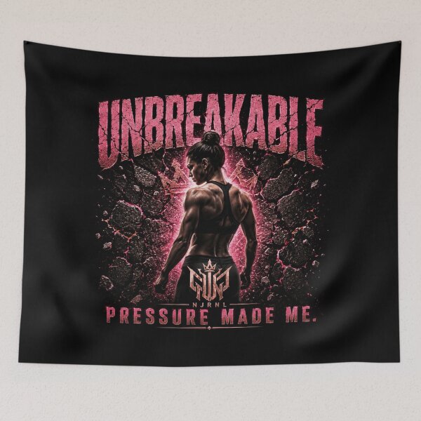 Item preview, Unbreakable – Pressure Made Me Women's Fitness Motivation Design designed and sold by NJRNL Apparel .