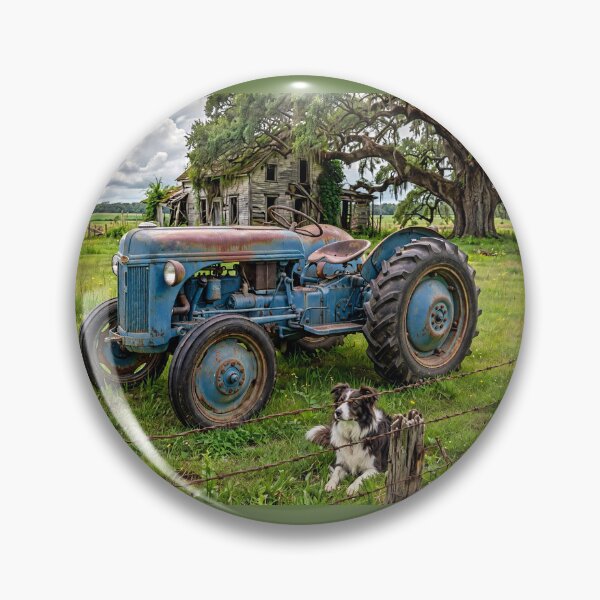 Item preview, Old Tractor and Dog designed and sold by Savannah Gibbs.