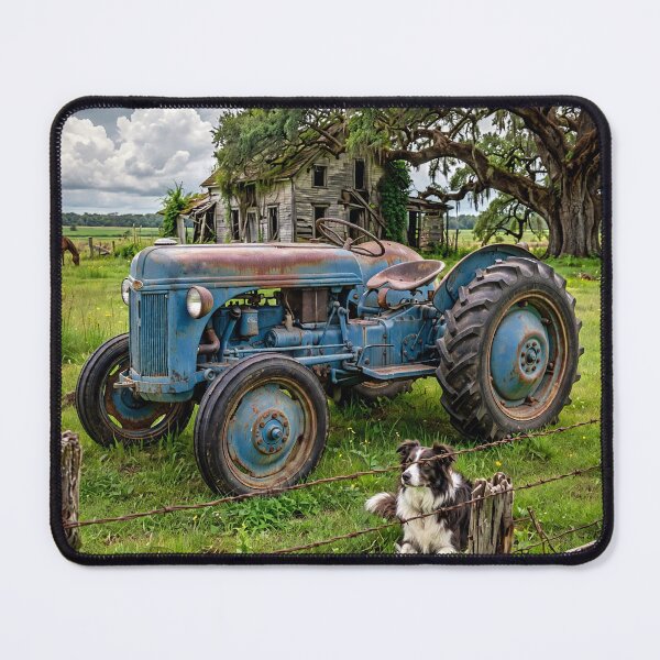 Item preview, Old Tractor and Dog designed and sold by Savannah Gibbs.