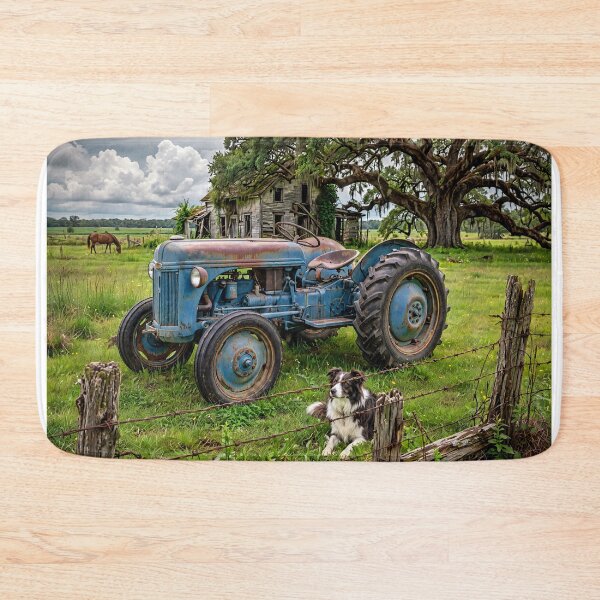 Item preview, Old Tractor and Dog designed and sold by Savannah Gibbs.
