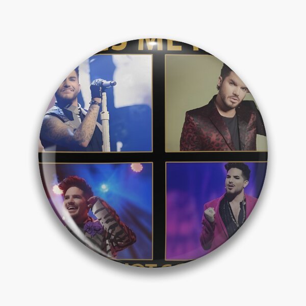 Item preview, Adam Lambert Makes Me Happy Humor Pop designed and sold by RoseArtGraphic.