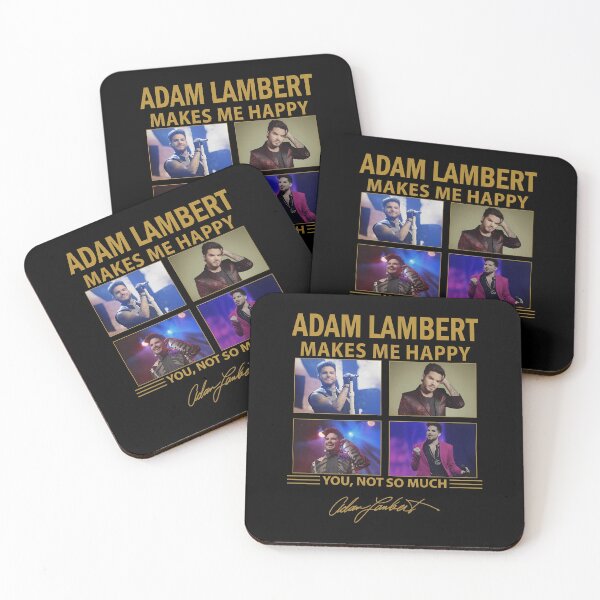 Item preview, Adam Lambert Makes Me Happy Humor Pop designed and sold by RoseArtGraphic.