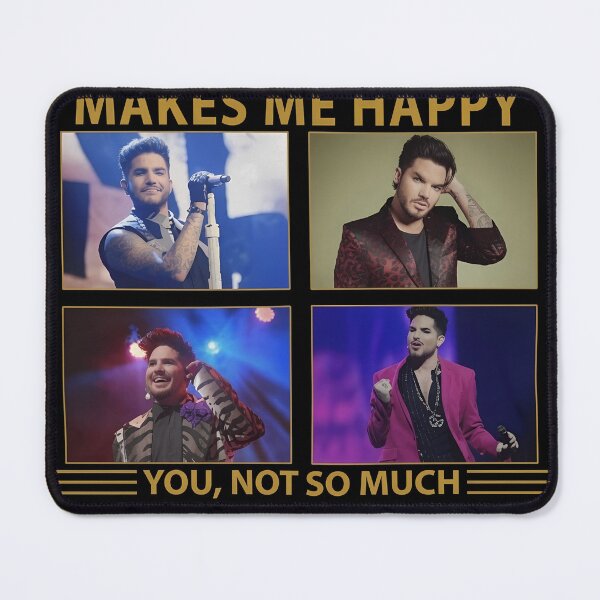 Item preview, Adam Lambert Makes Me Happy Humor Pop designed and sold by RoseArtGraphic.